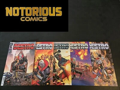 Destro 1-5 Complete Comic Lot Run Set GI Joe Image Collection Skybound Cover A - Image 1 of 2