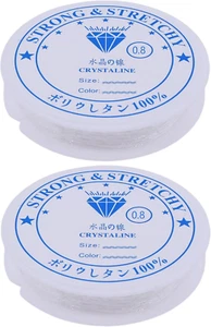 Cordón de cuentas de cristal de cadena de pulsera elástica para hacer joyas - Imagen 1 de 12