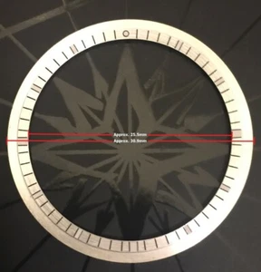 NEW SILVER METAL CHAPTER/REFLECTOR RING (30.9mm) FOR BULOVA ACCUTRON 214 WATCH - Picture 1 of 4