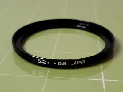 52mm to 58mm Step up ring Metal adapter Vintage Japan Adapter  - Image 1 of 2