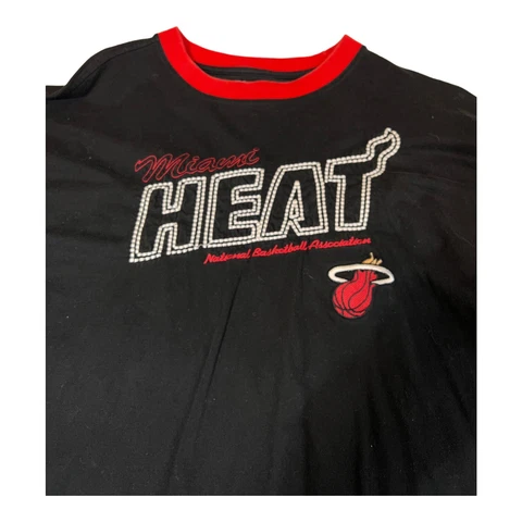 Miami Heat Embroidered UNK 2XL Men's Crew Sweatshirt Red, White, Black NBA Final Cover