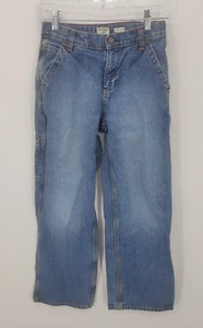 Oshkosh Bgosh Jeans Boys 12 Carpenter Straight Leg Pockets Adjustable Waist - Picture 1 of 12
