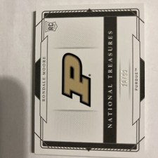 2021 national treasures collegiate football, Rondale Moore, Cardinals, Purdue