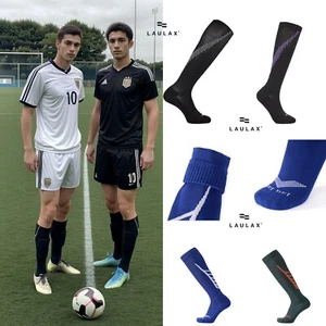 Calze calcio premium uomo ragazzo compressione Coolmax traspiranti rugby cricket - Foto 1 di 21
