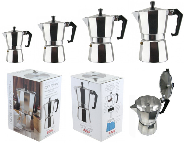 Apollo Coffee Maker 12 Cup 700ml | Italian Espresso | Stove Top Pot Aluminum Photo Related