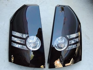 08-10 300 Smoked Tail Lights OEM 300c Black Tinted Painted non led Factory V6 - Picture 1 of 6