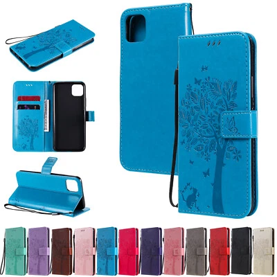Tree Pattern PU Leather Flip Wallet Case Phone Cover for OnePlus Nord N100 N200 - Image 1 of 4