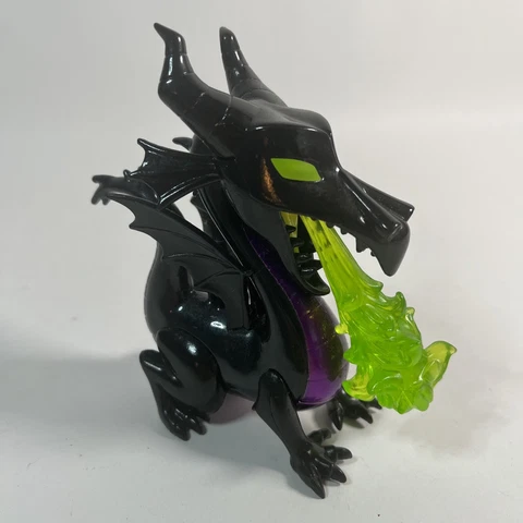 Metalfigs - Disney Maleficent Dragon Black Purple Green Fire Jada Toys Cover