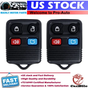 2x Remote Car Keyless Entry Key Fob For 2000 2001 2002 2003 2004 Ford Explorer - Picture 1 of 15