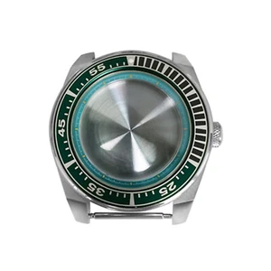 43mm Gehäuse Edelstahlgehäuse hellblau Innenschatten für NH35/36 Uhrwerk - Bild 1 von 17
