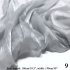 1M Sheer Shiny Organza Fabric Soft Voile Dress Curtain Wedding DIY Craft Soft