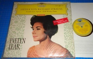 Evelyn Lear/Erik Werba STRAUSS Lieder - DGG Red Stereo 138 910 SLPM - Picture 1 of 3