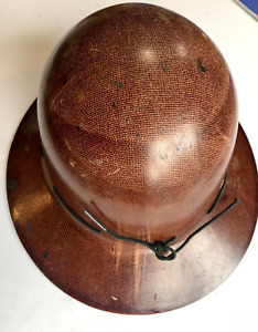 Vintage MSA Skullgard Full Brim Hard Hat Miner Mining Helmet Type K, USA LABEL