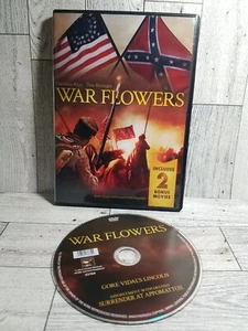 War Flowers w/TWO bonus movies DVD Christina Ricci Gore Vidal's Lincoln HISTORY - Foto 1 di 4