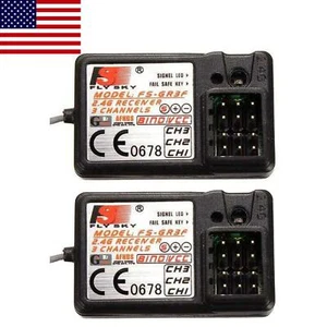 2pcs Flysky FS-GR3F 3CH Receiver RX For FS-GT3C GT3B GT2 FS-GT2F Transmitter TX - Picture 1 of 5