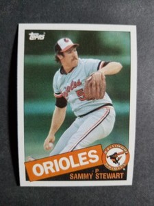 1985 Topps SAMMY STEWART card # 469  [card 6]