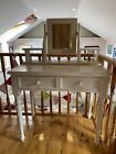 Children's wooden table and chair set (with separate mirror unit)