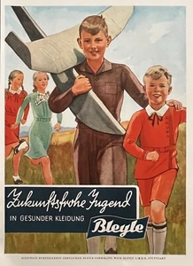 Vintage Print Ad Bleyle Children Clothing Stuttgart Germany 1936 - Picture 1 of 2