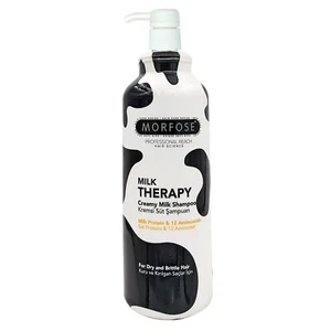 Morfose Milk Therapy Shampoo 1000ml Dry Brittle Damaged Hair Repair 1L Salon