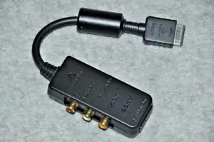 Sony PS2/PS1 Official RCA AV S-Video Adapter SCPH-10130 for Playstation 2 Tested - Picture 1 of 4