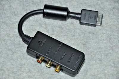 Sony PS2/PS1 Official RCA AV S-Video Adapter SCPH-10130 for Playstation 2 Tested - Image 1 of 4