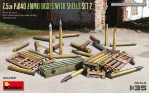 MiniArt 1/35 7.5cm PaK40 Ammo Boxes w/Shells Set #2 - Picture 1 of 1