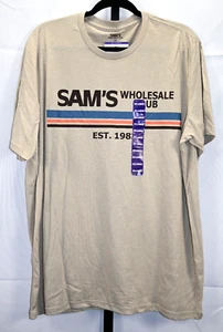 Unisex Retro Tee Sam's Wholesale Club Size XXL Super Soft Tan Color NWT - Picture 1 of 3