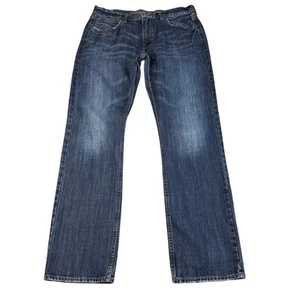 American Eagle Jeans Blue Dark Wash Mens Sz 34/34 Original Straight Regular Fit - Picture 1 of 6