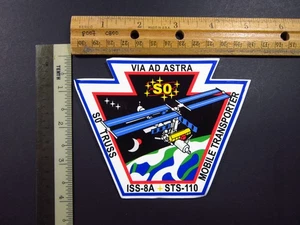 NASA S0 Trus Via Ad Astra Sticker STS-110 Atlantis 2002 Space Mobile Transporter - Picture 1 of 2