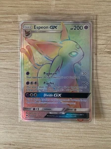 Pokémon TCG Card - Espeon GX Rainbow (RARE) - Picture 1 of 2