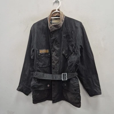 Chaqueta Abrigo Barbour X Steve McQueen Bration Cera Impermeable Motociclista Cinturón Mediana Foto 1 de 4