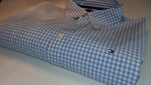 Tommy Hilfiger - Shirt - Large - Long Sleeve - Light Blue & White check - Picture 1 of 8