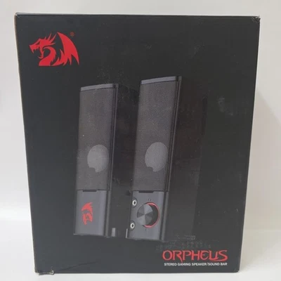 Redragon GS550 PC Gaming Speakers 2.0 Channel Desktop Computer Sound Bar Compact - Image 1 of 4