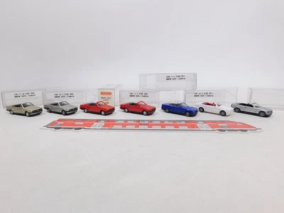 7x wiking H0 1:87 Cabriolet/Cabrio BMW 325i : 13 191 ecc, Mint + 1x Box #CU978-0 - Immagine 1 di 3