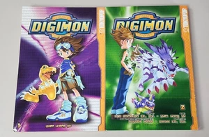 DIGIMON VOLUME 1 & 2  (Tokyopop 2003 TP SC / Digital Monsters ~ Lot of 2 Manga) - Picture 1 of 5