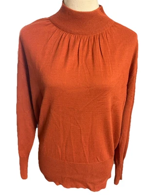 复古 20 世纪 80 年代 Mondi 女式 42 羊毛混纺兵马俑针织毛衣德国制造 — 第 1/4 张图片