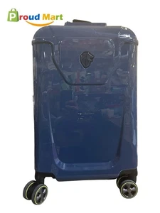 Peugeot Voyages Carry-On Hardcase Locking Spinner Carry-On Luggage Navy Blue - Picture 1 of 7