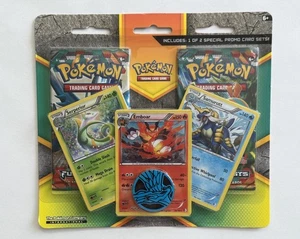 Pokemon TCG 2014 XY Furious Fists 2 Booster Pack Blister mit 3 Kosmos Foil Karten - Bild 1 von 2