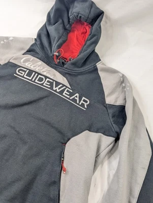 Sudadera con capucha mediana Cabella Guidewear Storm Collection para hombre negra y plateada Foto 1 de 4