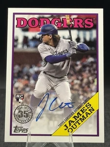 2023 Topps Series 2 1988 Autograph #88BA-JO James Outman Auto Rookie RC Dodgers - Picture 1 of 2