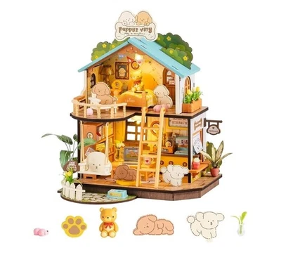 Rolife- Kit  casa Per Le Bambole (Villa Accogliente Per Cuccioli) Puzzle 3d - Immagine 1 di 4