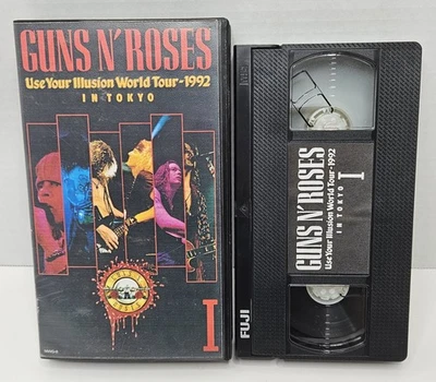 GUNS N' ROSES Use Your Illusion I World Tour 92 in Tokyo JAPAN VHS VIDEO EX - Image 1 of 4