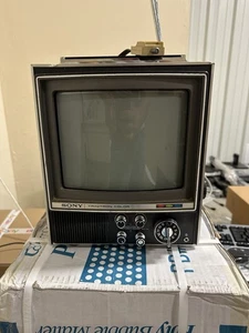 Rare Sony Trinitron KV-9000U CRT 9” Color TV Television Retro Untested SoldAsis - Picture 1 of 16