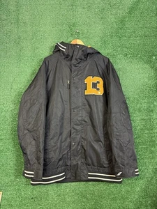 Burton Jacket Mens Size L Black DryRide Snowboarding Hooded Winter Coat #13 - Picture 1 of 10