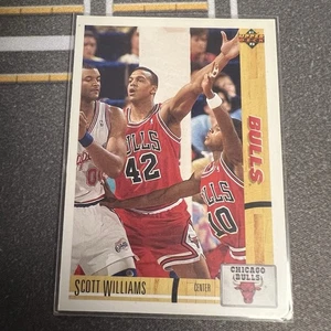 Scott Williams Rookie 1991-92 Upper Deck Basketball #362 Chicago Bulls NBA - Picture 1 of 2