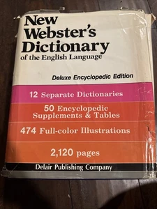 New Webster’s Dictionary of the English Language Deluxe Encyclopedic HC 1984 - Picture 1 of 5