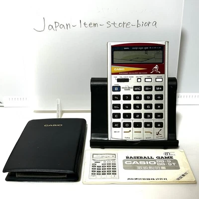 Calculadoras de juego de béisbol CASIO BB-9T 1982 de colección artículo raro Japón Foto 1 de 4