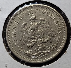 1909 M Mexico 5 Centavos Coin Nickel Coin KM 421 - Picture 1 of 8