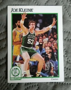 1991-92 Hoops Boston Celtics Basketball Card #12 Joe Kleine - Picture 1 of 2