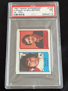 1987 PANINI #108 SEVERIANO BALLESTEROS ROOKIE UK- FOIL PSA 7 ONLY 3 GRADE HIGHER - Picture 1 of 5